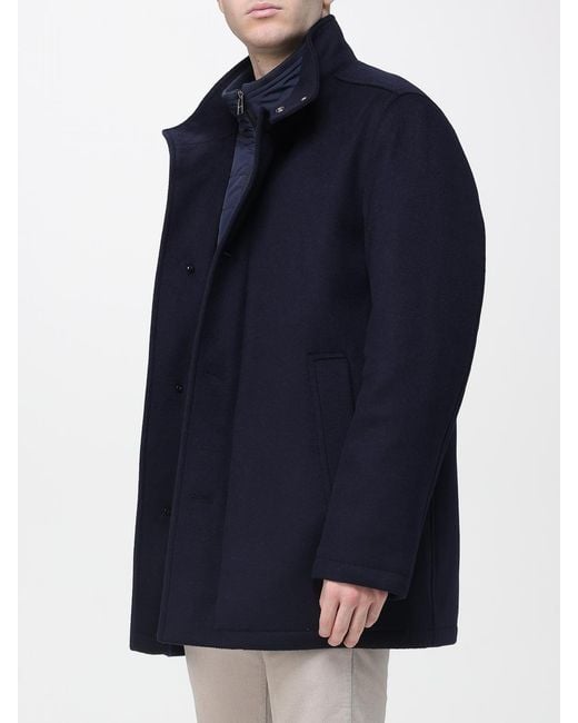 Boss Blue Trench Coat for men