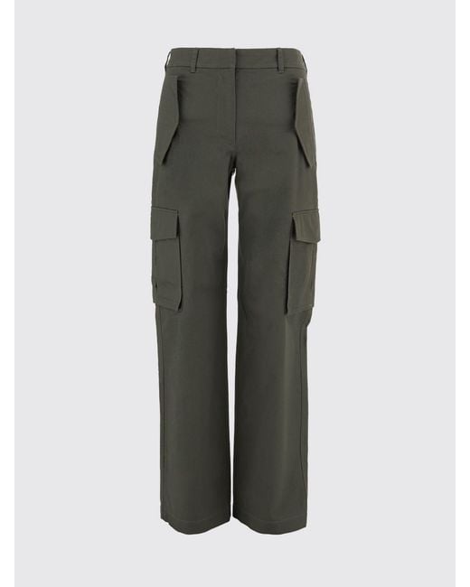 Burberry Green Cotton Cargo Trousers