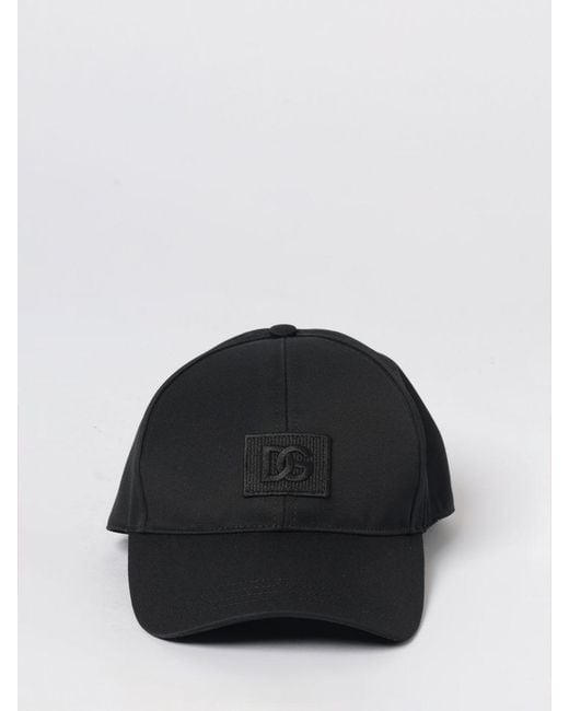 Dolce & Gabbana Black Dolce &Amp Gabbana Cotton Blend Baseball Cap for men