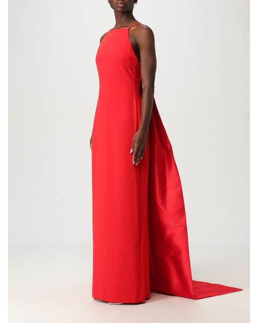 Solace London Red Halter Neck Gown