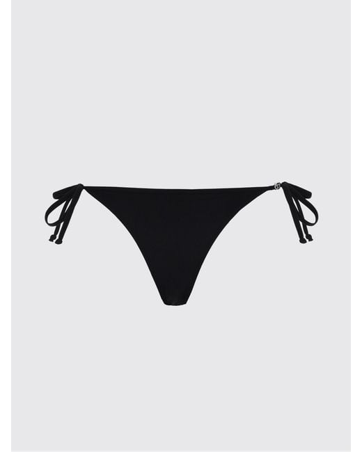 DIESEL Black Slim Fit Polyamide Bikini Bottoms With Adjustable Side Ties