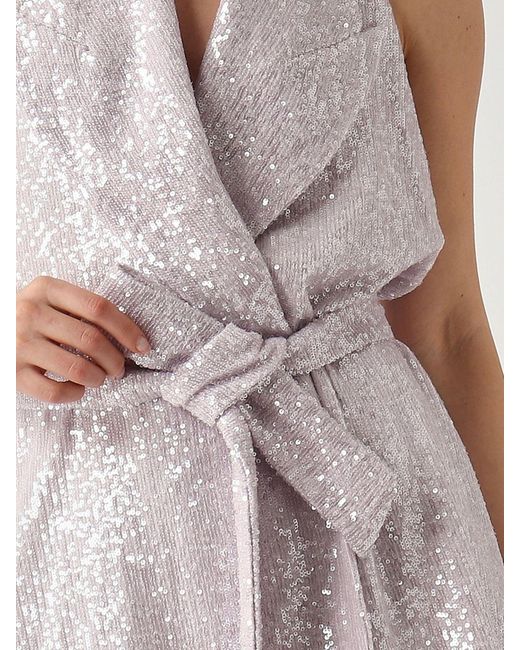 Twentyfourhaitch Purple Sequin Vest
