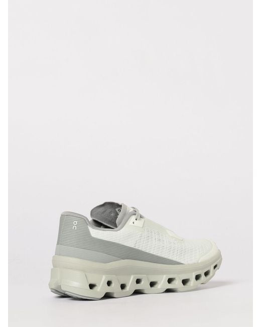 On Shoes Natural On Cloudmonster Void Mesh Sneakers