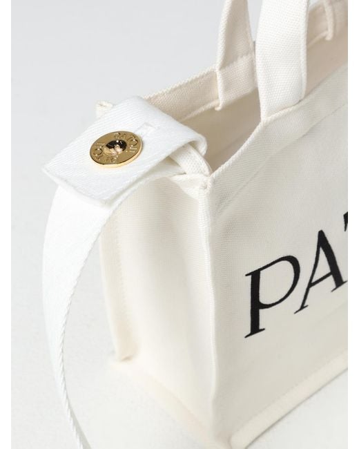 Patou White Canvas Bag With Logo