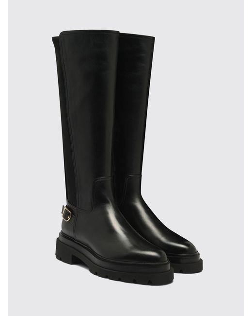 Santoni Black Boots
