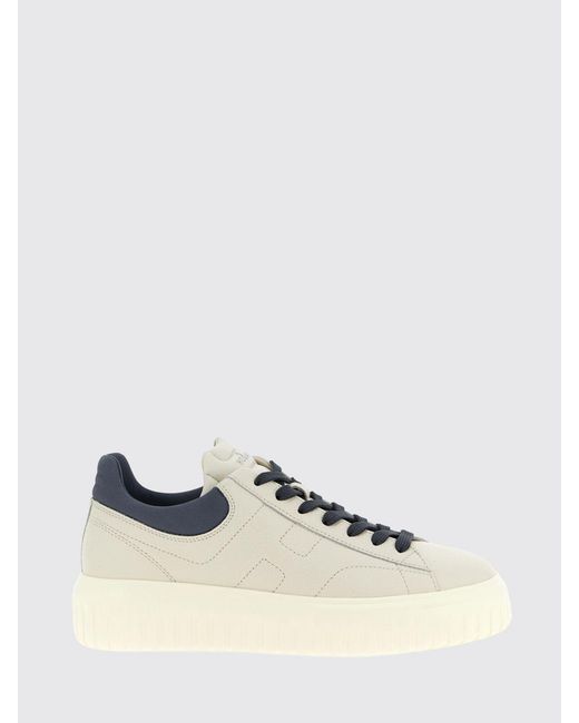 Hogan Natural H-Stripes Leather Sneakers for men
