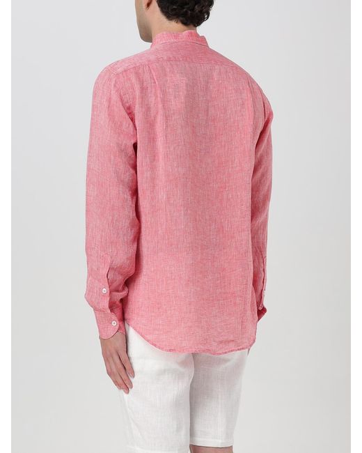 Kampos Pink Linen Shirt for men