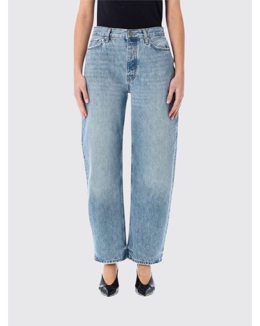 Anine Bing Blue Baggy Denim Jeans