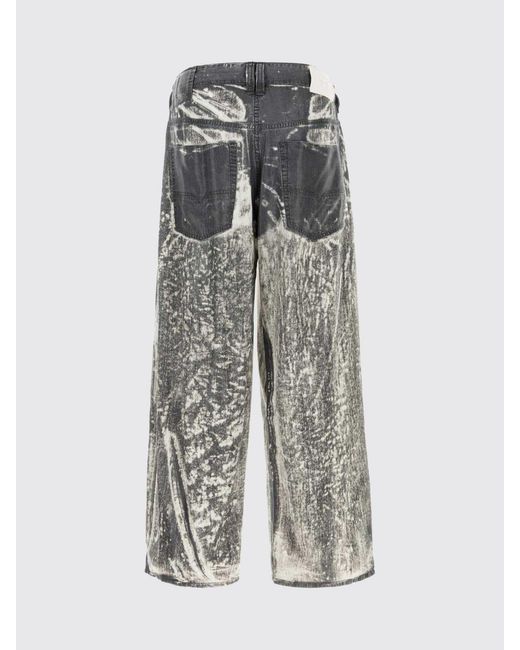 DIESEL Gray 1997 D-Enim Wide Leg Jeans for men