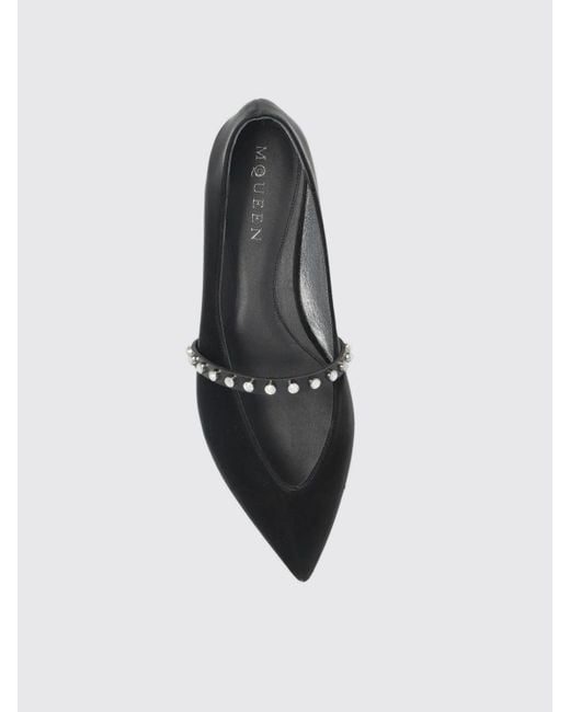 Alexander McQueen Black Ballet Flats