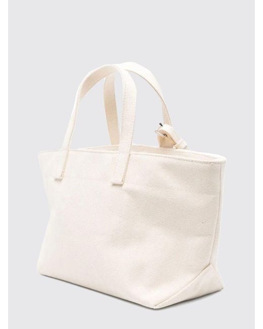 A.P.C. Natural Le Drummer Cotton Canvas Bag