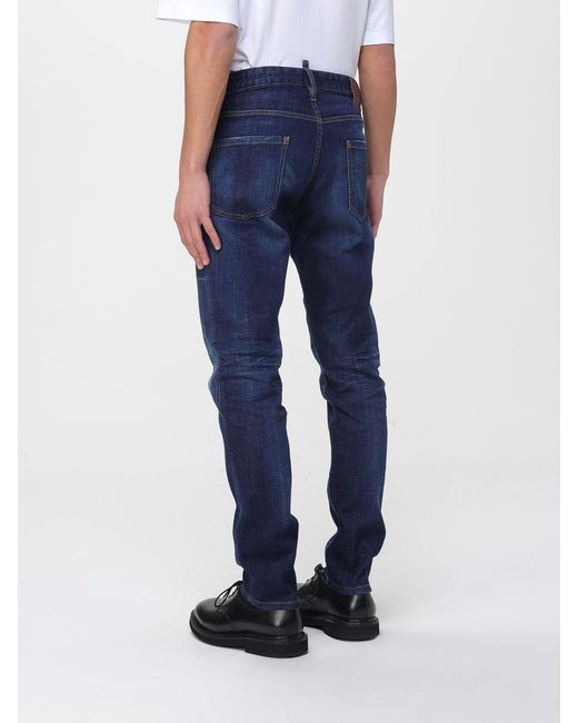 DSquared² Blue Teddy Skinny Fit Jeans for men