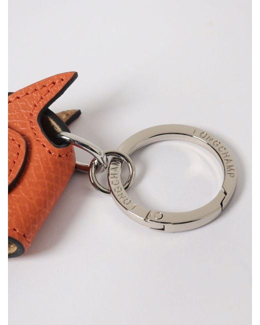 Longchamp White Key Chain