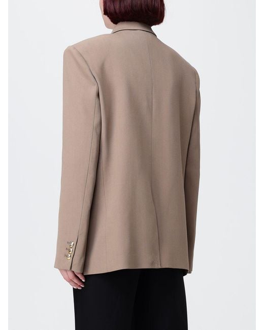 Elisabetta Franchi Natural Stretch Viscose Double Breasted Blazer