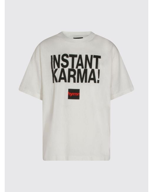 SAINT Mxxxxxx White Slogan-Print Crewneck Cotton T-Shirt for men