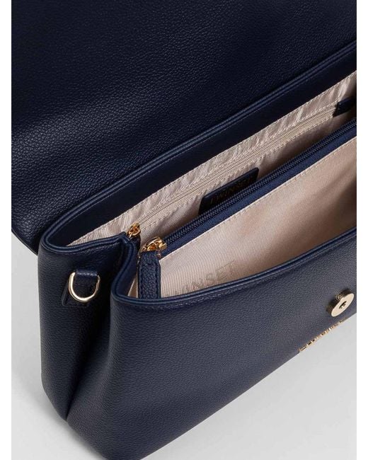 Twinset Blue Faux Leather Bag