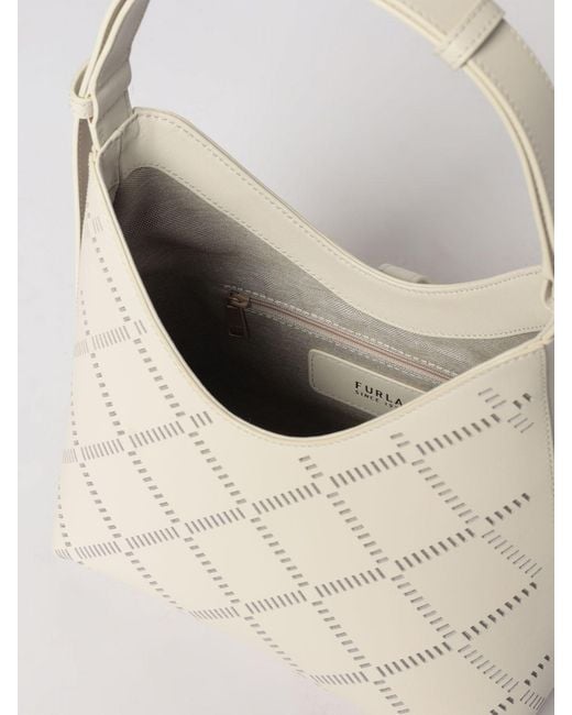 Furla Natural Goccia Perforated Leather Bag