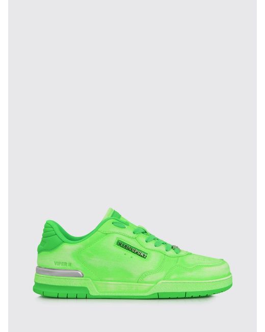 Philipp Plein Green Viper Ii Used Leather Sneakers for men