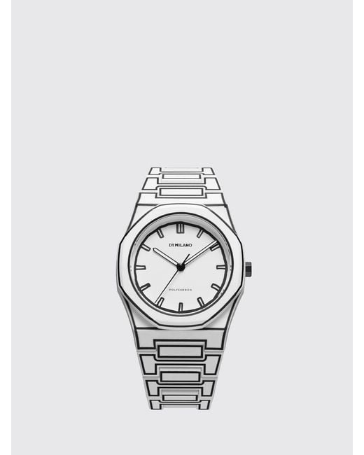 D1 Milano Metallic Sketch Polycarbon Polycarbonate Watch for men