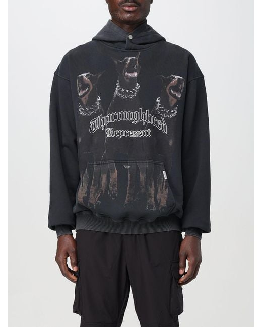Felpa di Represent in Black da Uomo