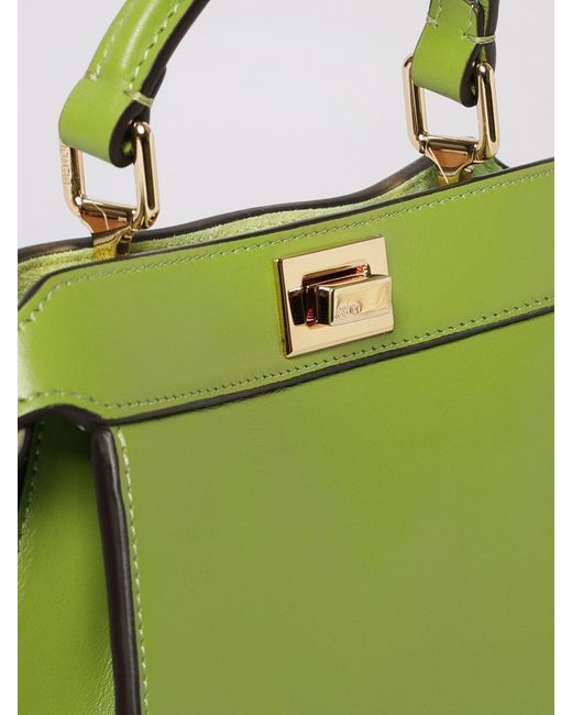 Fendi Green Peekaboo Iseeu Leather Bag