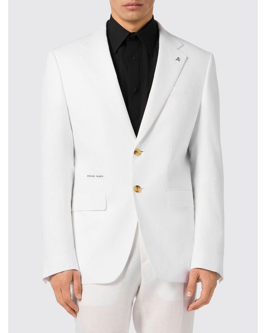 Philipp Plein White Blazer for men