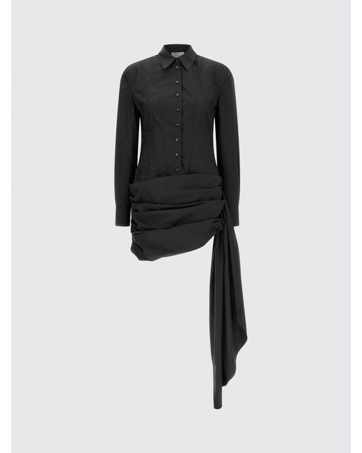 GIUSEPPE DI MORABITO Black Cotton Shirtdress