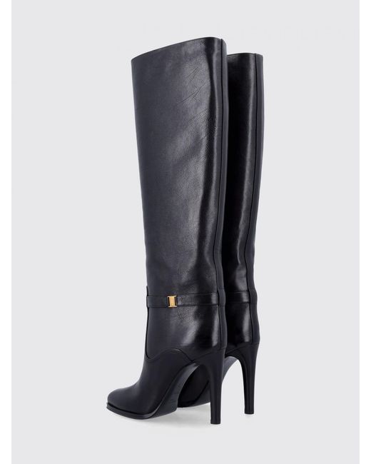 Saint Laurent Black Flache Schuhe Damen