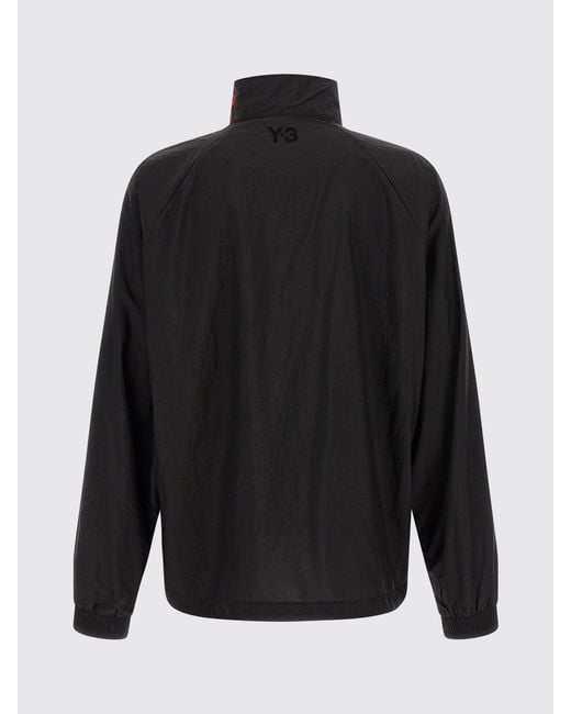 Y-3 Blue Relaxed Fit Technical Fabric Sweatshirt With High Neck And Zip Closure for men