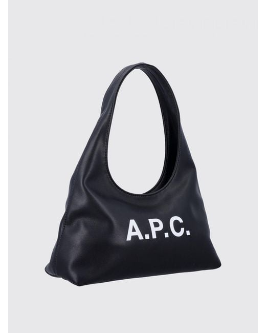A.P.C. Black Ninon Synthetic Leather Bag