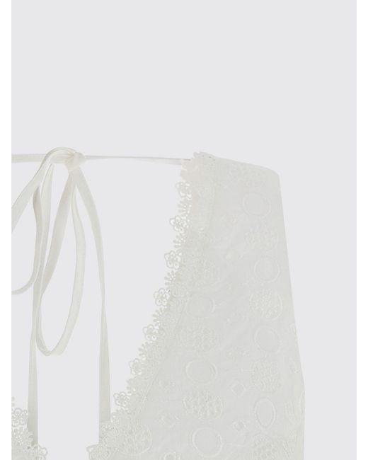 Pinko White Kiersten Cotton Top