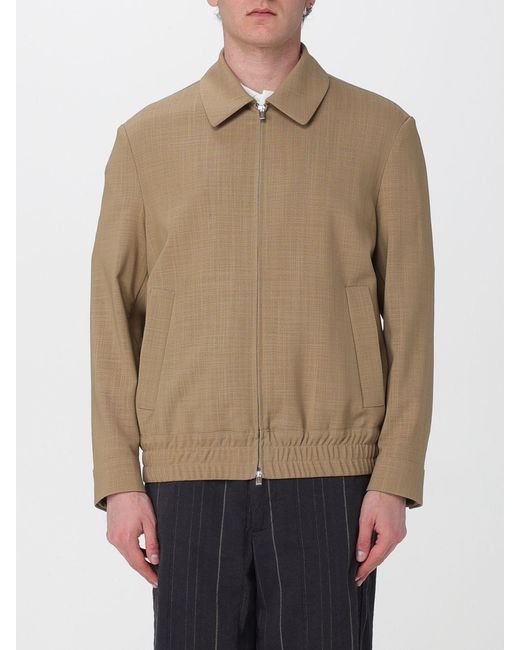 Barena Natural Virgin Wool Bomber Jacket for men