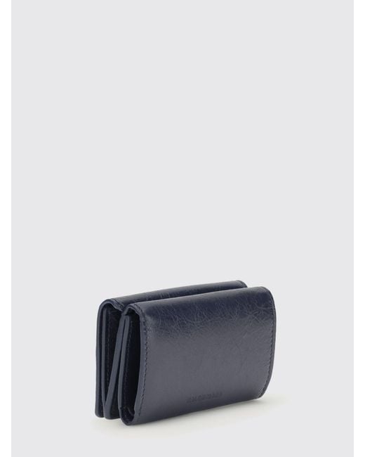 Balenciaga Blue Le City Arena Leather Wallet