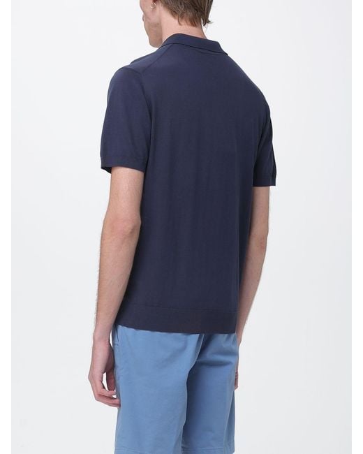 Colmar Blue Cotton Knit Polo Shirt for men