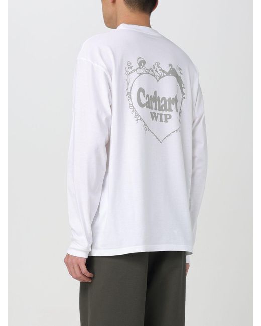 T-shirt di cotone di Carhartt in White da Uomo