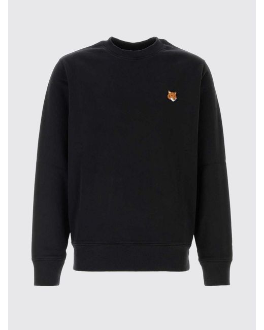 Maison Kitsuné Blue Maison KitsunÉ Cotton Crew Neck Sweatshirt for men