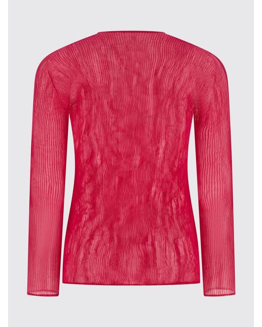 Issey Miyake Red Jersey Top