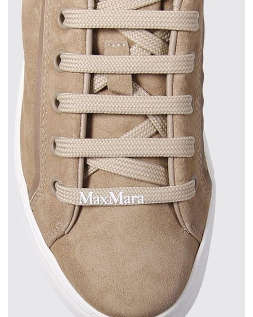 Max Mara Natural Suede Sneakers