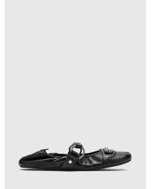 Balenciaga White Flat Shoes