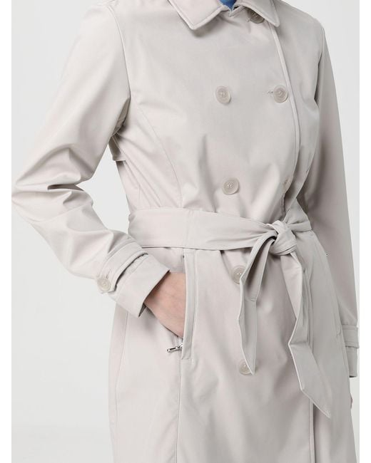 Colmar Blue Double-Breasted Polyester Trench Coat