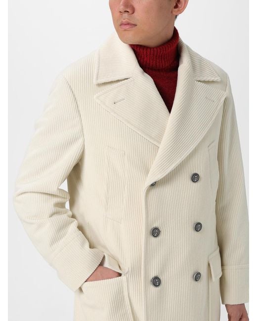 Brunello Cucinelli Natural Trench Coat for men