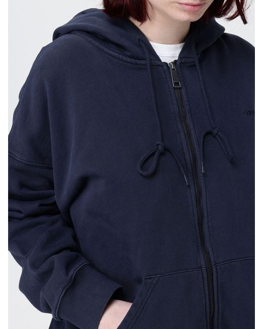 Carhartt Blue Cotton Hoodie