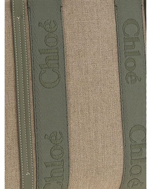 Chloé Green ChloÉ Woody Canvas Bag