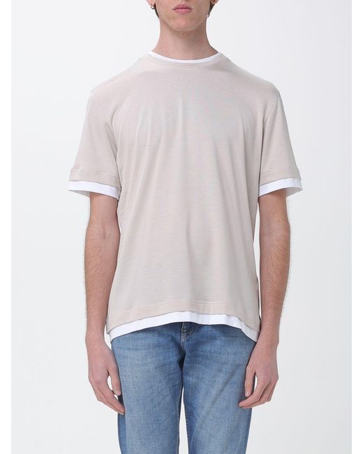 Eleventy White Cotton T-Shirt for men