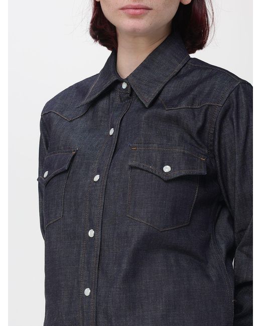 A.P.C. Blue Organic Cotton Shirt