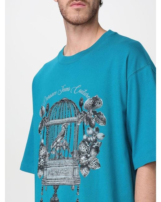 Versace Jeans Couture T-Shirt Herren in Blue für Herren