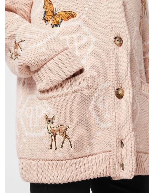Philipp Plein Natural Cardigan