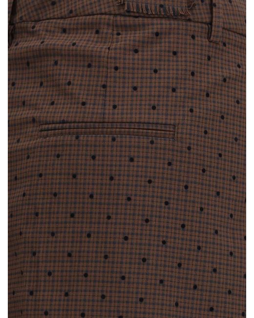 Ganni Brown Wide Leg Trousers