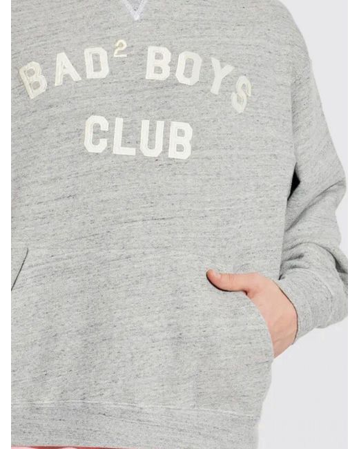 DSquared² Gray Cotton Hoodie With Logo for men