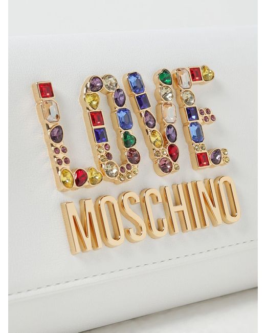 Love Moschino White Clutch